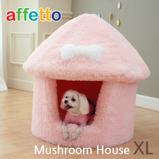 아페토 강아지집 정품 마약 버섯하우스 핑크 XL